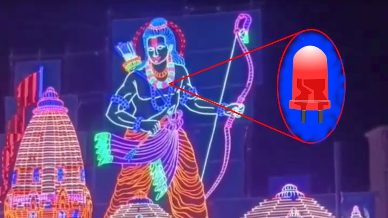 #How to make RGB and White Light Installation for Ram Temple Long ❤️🐚 Jai shree ram🙏❤️ #No6 #vawtech