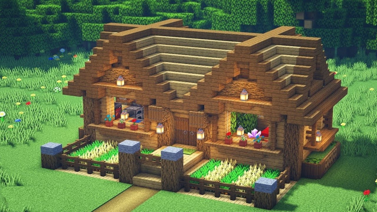 Minecraft: How to Build a Survival Oak House | Tutorial 🏠