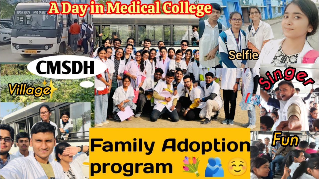 Family Adoption program in MBBS l CMSDH ✨ ll Kolkata ll Village visiting 💐l lots of fun 😊lll #doctor