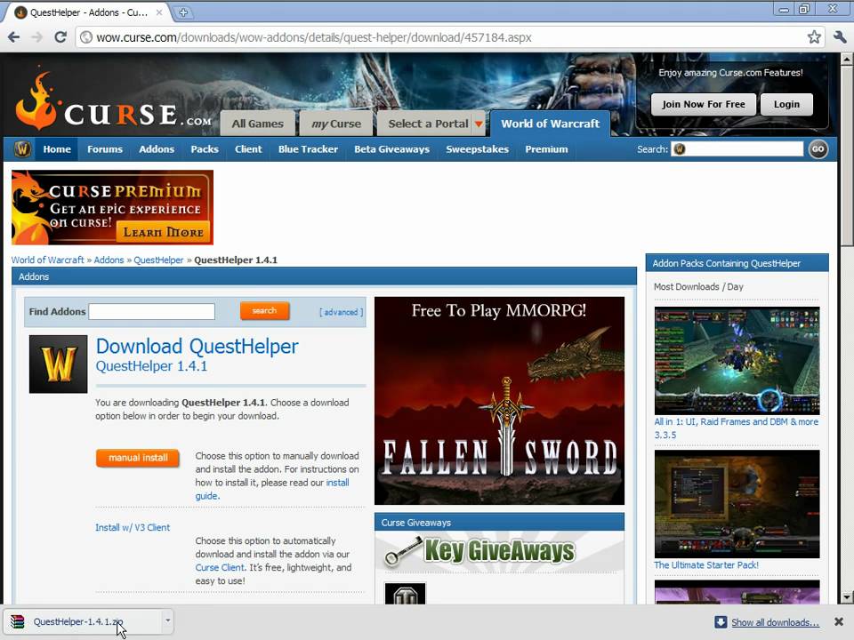 Tutorial: How to install quest helper (wow addon)