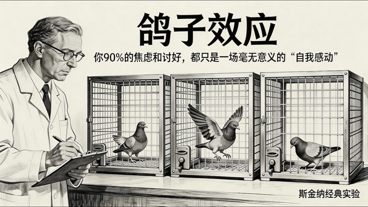心理学上有个词叫：鸽子效应｜承认吧，你90%的焦虑和讨好，都只是一场毫无意义的“自我感动”