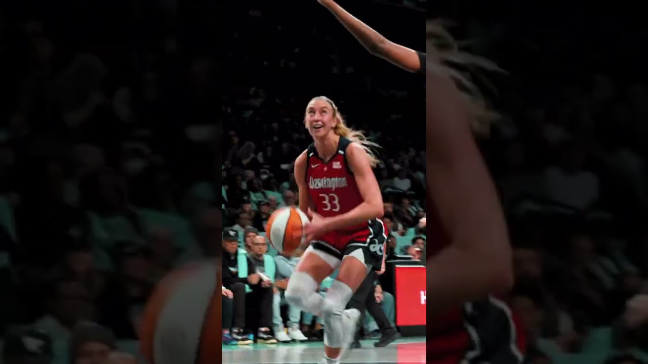🔥 Lucy Olsen SICK move | Washington Mystics WNBA women's basketball #shorts #short #basketball #wnba