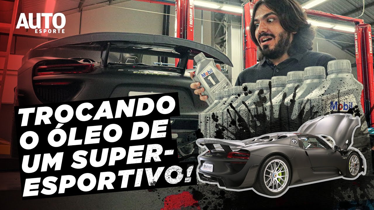 Como &eacute; a troca de &oacute;leo do Porsche 918 Spyder, a mais exclusiva do Brasil?