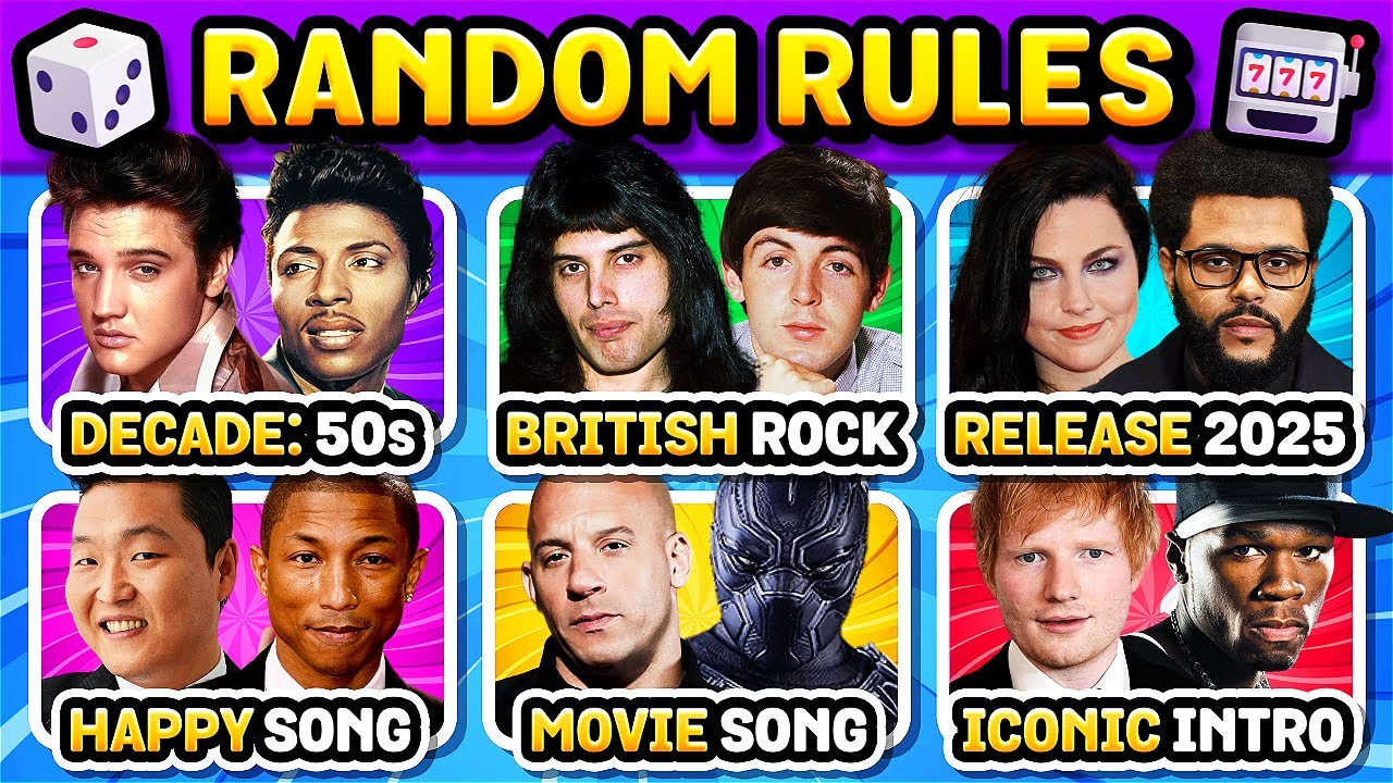 RANDOM BATTLE 🤯 NEW RULES! 6 SONGS QUIZ ⭐️ Save One Song  | Music Challenge