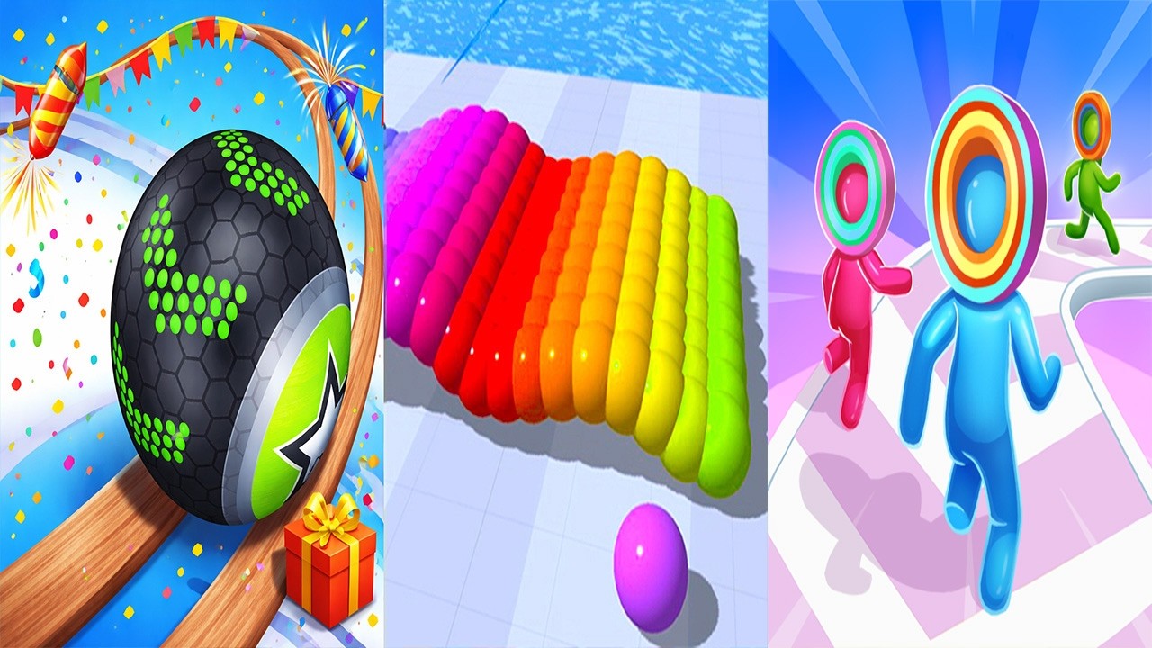 Going Balls VS Canvas Run VS Layer Man 3D - All Levels Gameplay Android iOS Ep 1