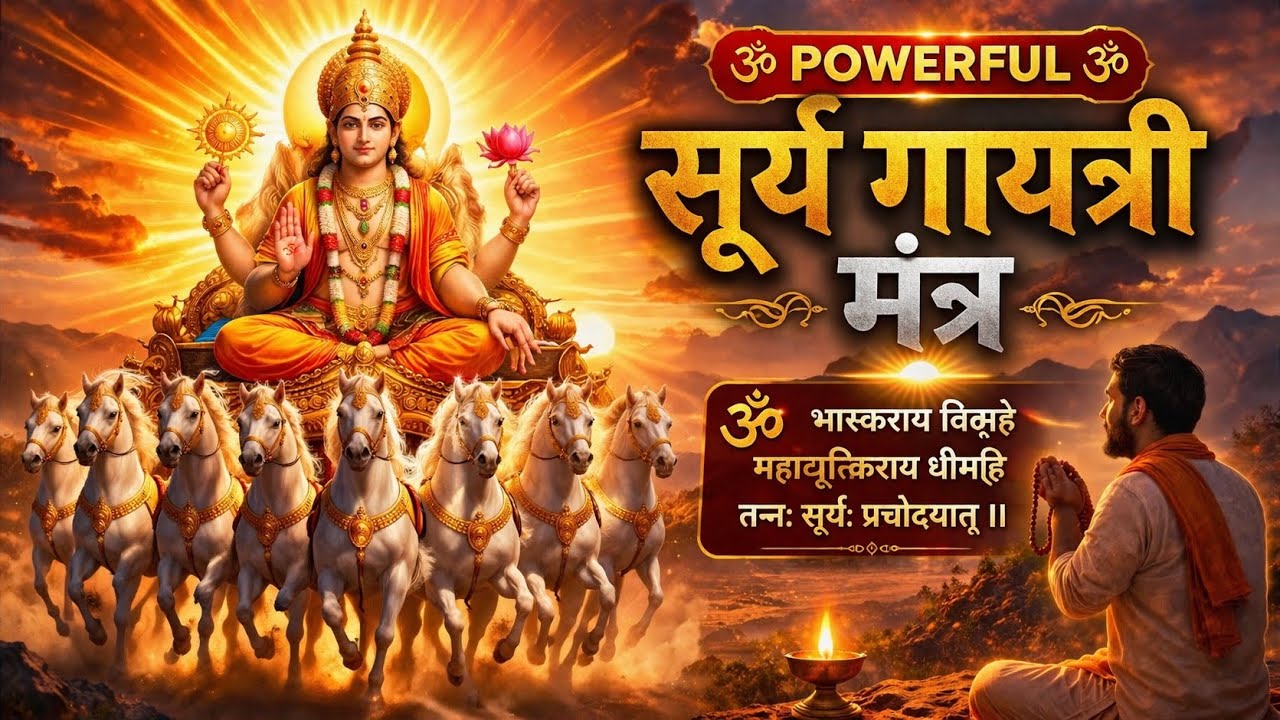 Powerful Surya Gayatri Mantra | सूर्य गायत्री मंत्र | शक्तिशाली सूर्य मंत्र