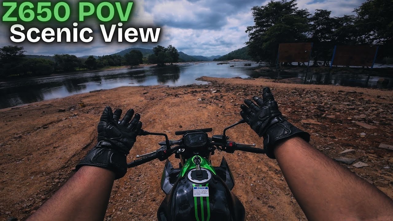 Riding My KAWASAKI Z650 to the Scenic Sangama River