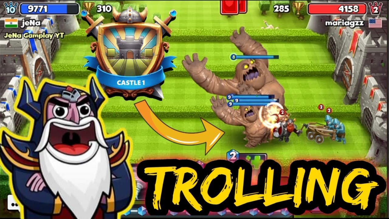 Castle Crush 🔥 Trolling In Castle - 1 🔥 With Mud Elements 🔥 Funny🤣 Gameplay