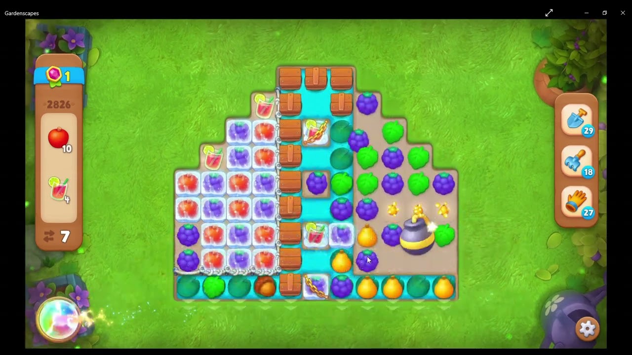 Gardenscapes Level 2826 - No Boosters
