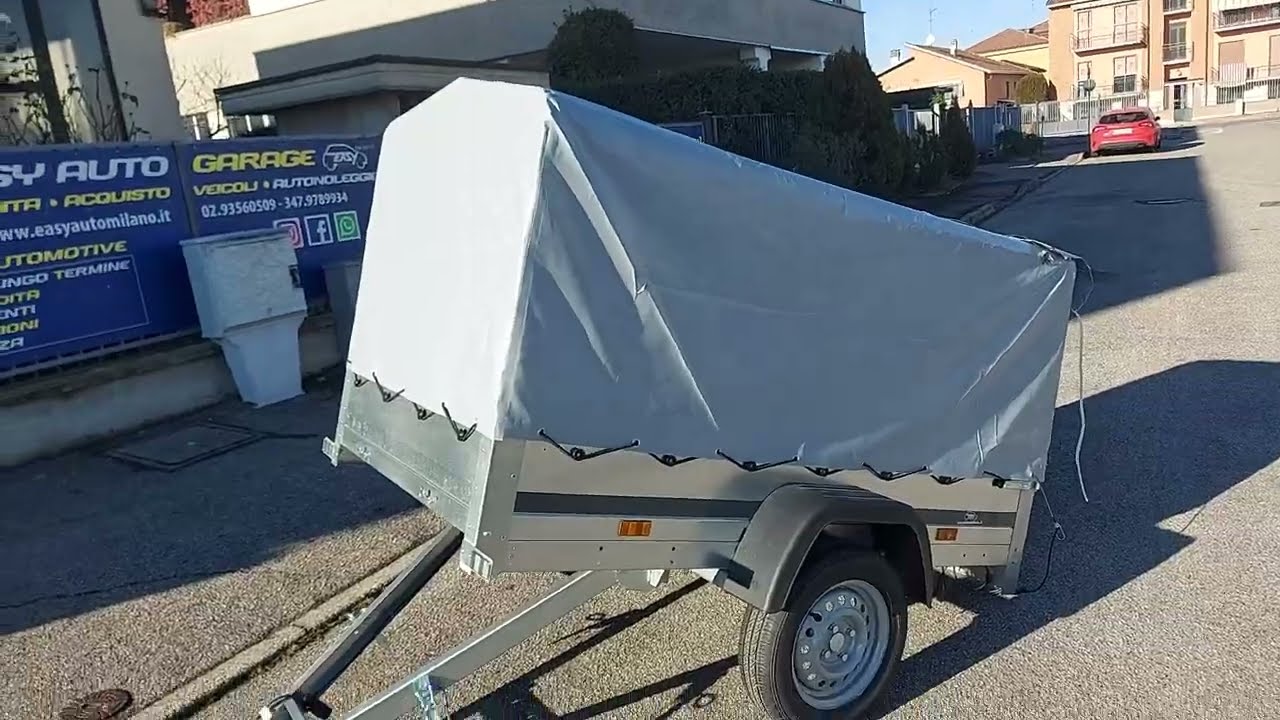 Carrello Rimorchio Portacose TEMARED ECO 2010 KIPP Telo Centinato