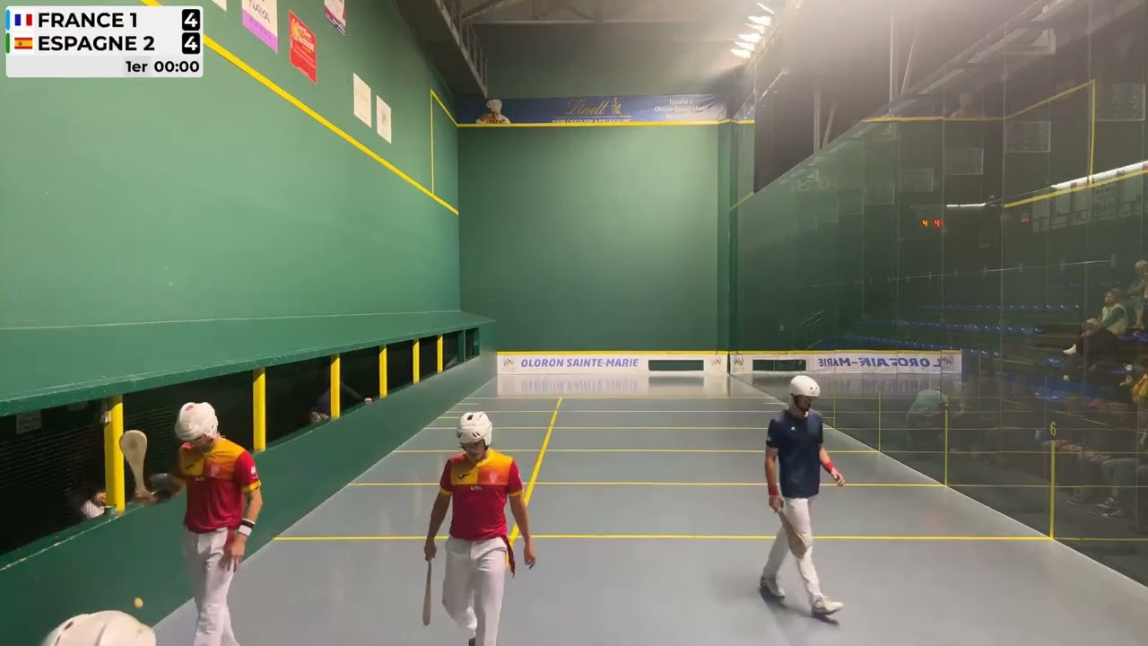 Championnat d&rsquo;Europe Trinquet 2&deg; demi finale Paleta Cuir 1080p 60fps H264 128kbit AAC