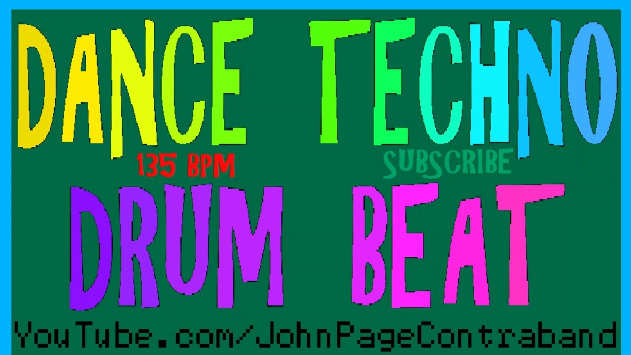 Club Techno Drum Beat 135 bpm Dance House Edm Drum Backing Track FREE