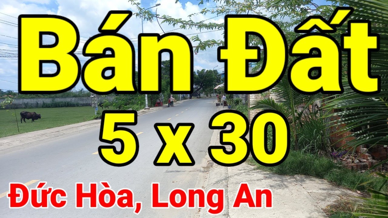 BÁN ĐẤT Ở : ĐỨC HÒA, LONG AN ( thị trấn Đức Hòa )