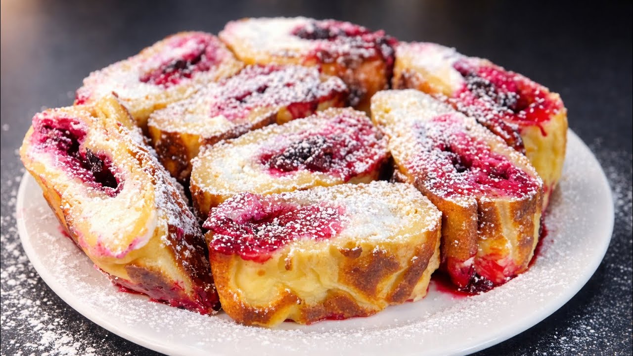 Schneller Ofenpfannkuchen als Rolle – einfach, günstig & unglaublich lecker!