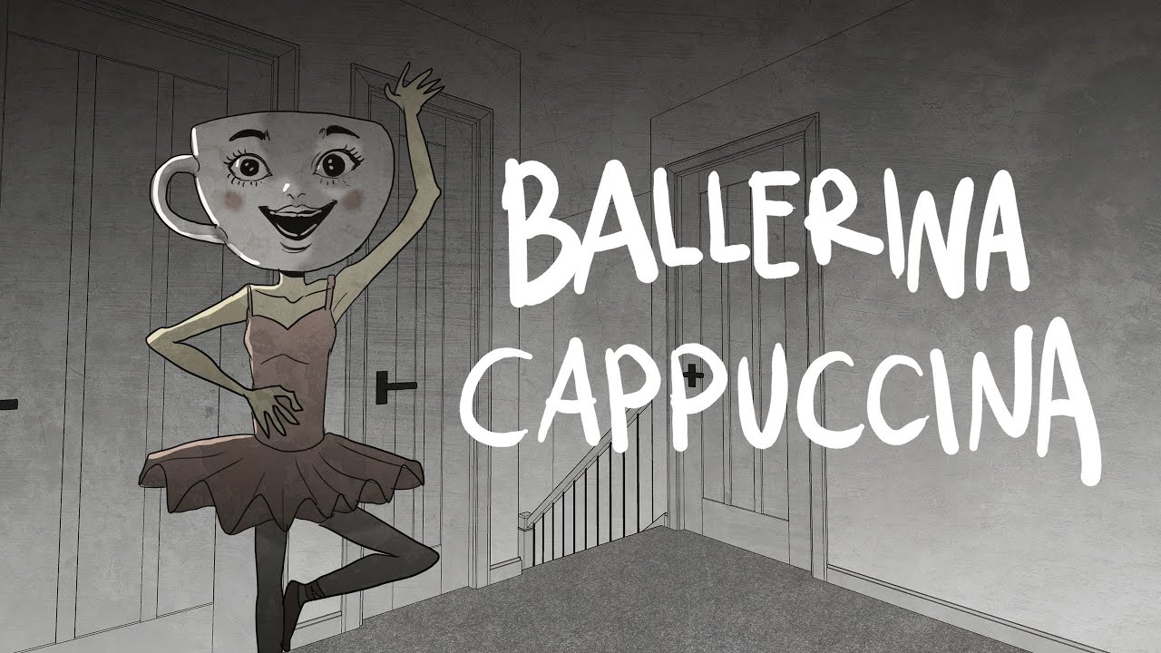 Ballerina Cappuccina - Gloomy Sunday Club Animasi Horor Kartun Hantu