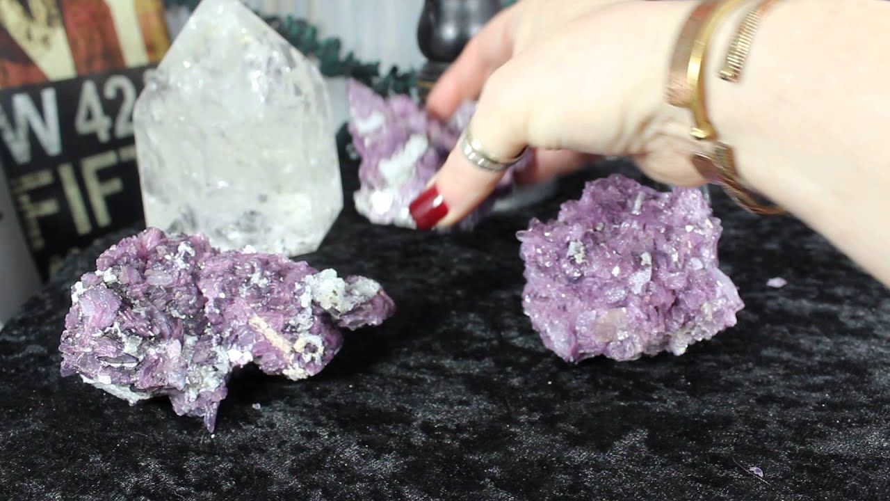 Lepidolite Lithium Mica for emotional well-being and mental balance