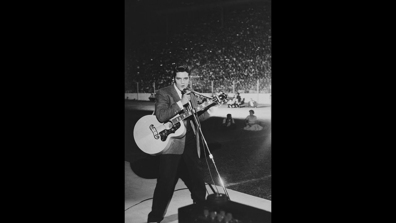 elvis presley  concert stadium full 1956 film rare