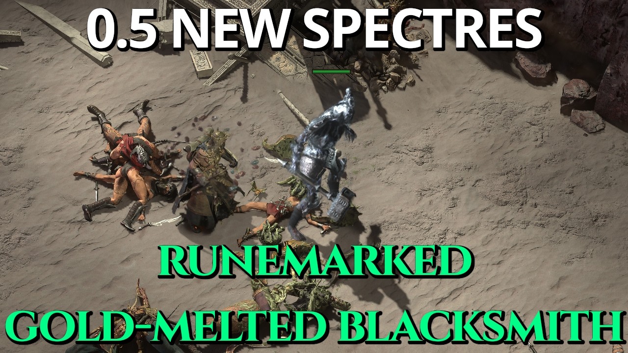 POE2 0.5 NEW Spectre Variant - Runemarked Gold-melted Blacksmith in T15 Endgame