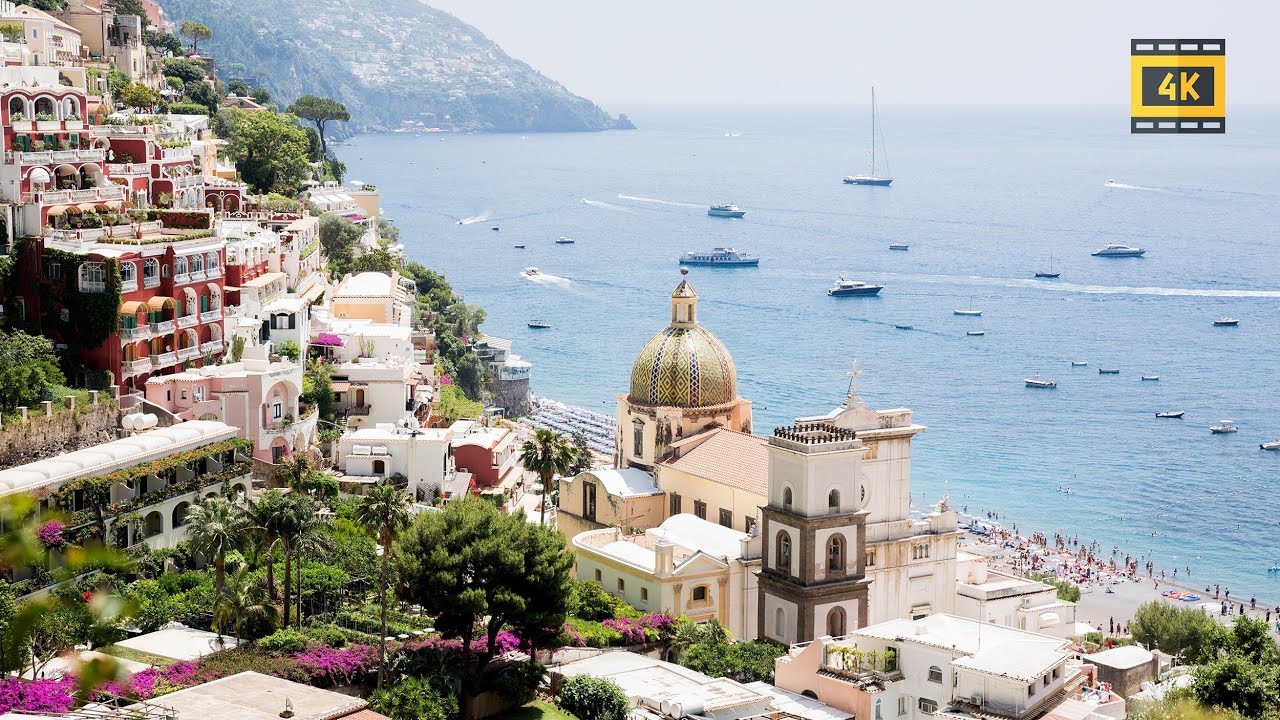Amalfi Coast 4K Drone - Italian Riviera Aerial Journey