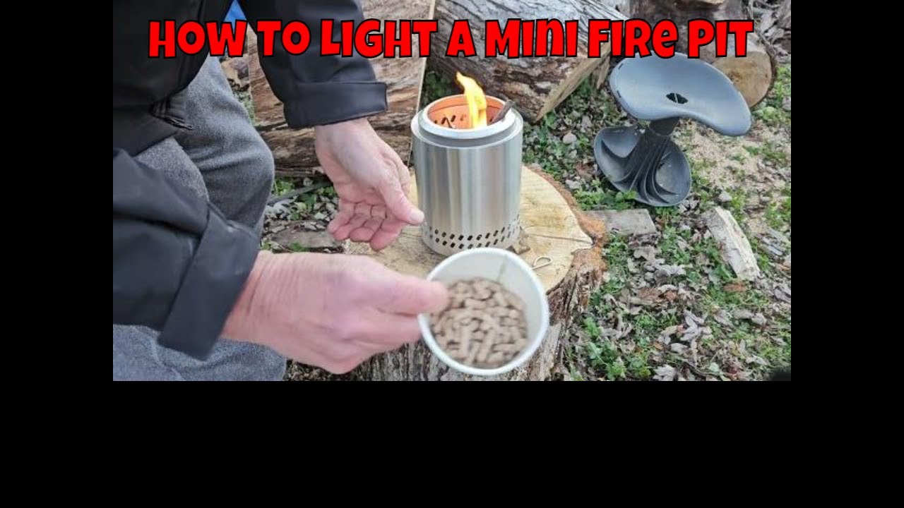 How To Light Table Tap Fire Pit Using Sticks And Pellets