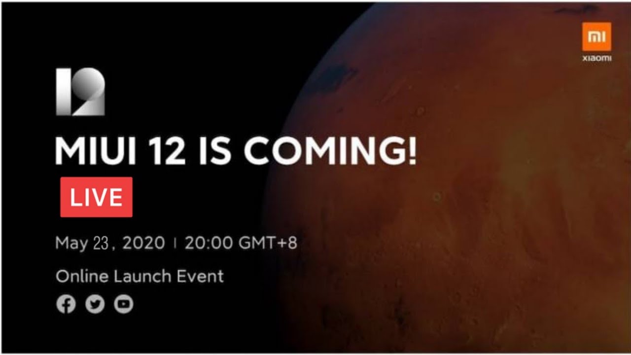 MIUI 12 Global Launh  Event