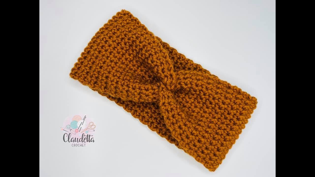 Crochet X-Twist Headband / Earwarmer / BEGINNER
