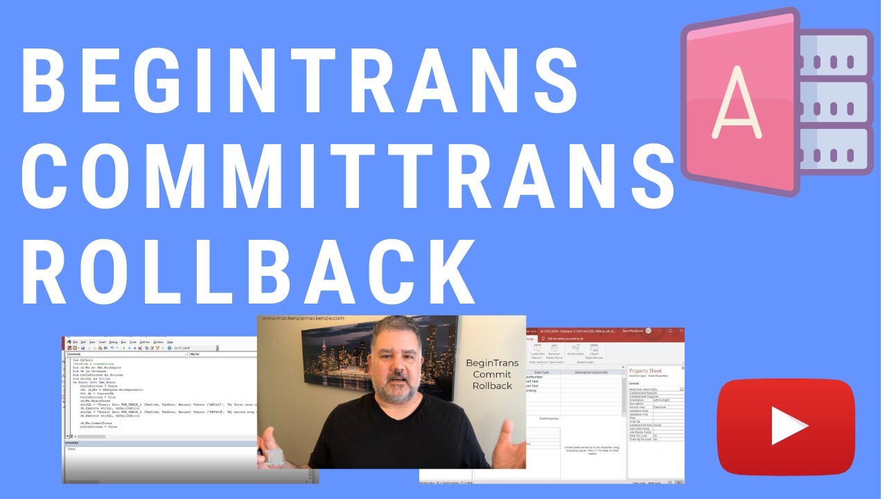 Как использовать транзакции в MS Access — BeginTrans, Commit, Rollback