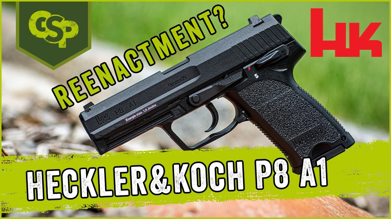 Bundeswehr Dienstpistole H&K P8 A1 von VfC by Umarex - GsP Airsoft Guncheck