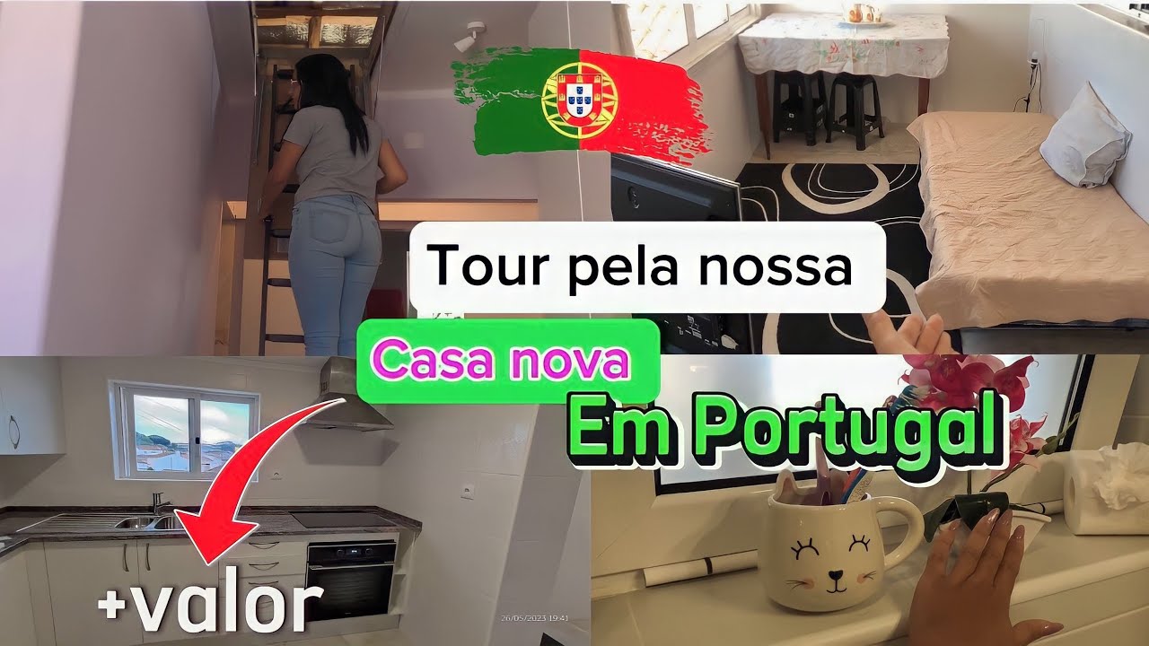 Tour pela nossa casa em Portugal🇵🇹(T2) casa nova! Mostrei tudo/ mais valor🤑💸#morandoemportugal