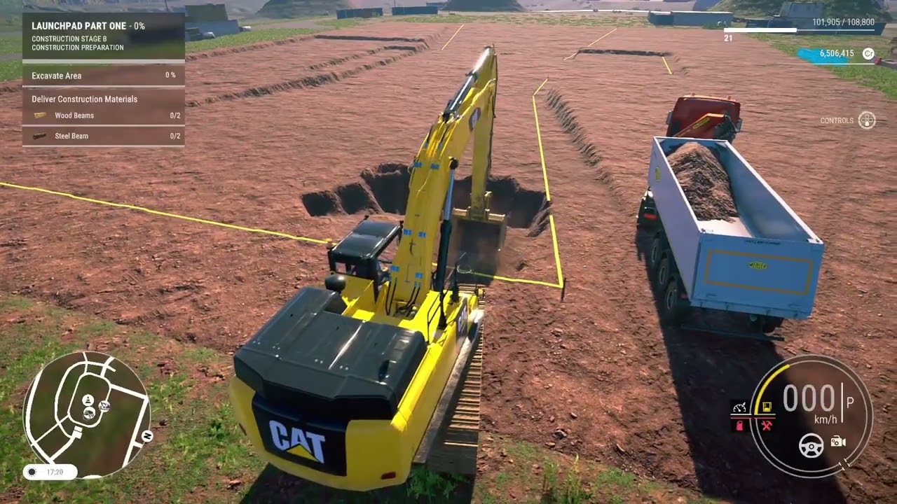 A stream of Construction simulator