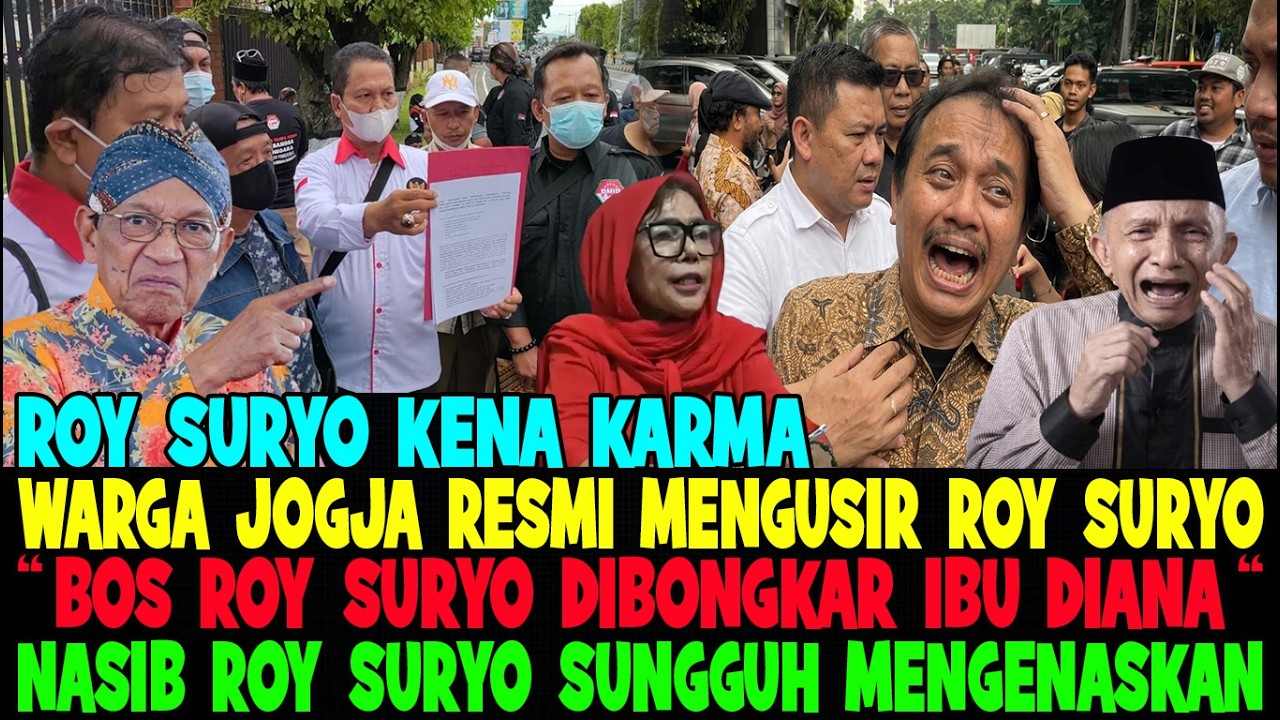 MODYAARRR..!! ROY SURYO KENA KARMA DIKELUARKAN DARI WARGA JOGJA 😂 IBU DIANA BONGKAR BOS ROY SURYO 😱