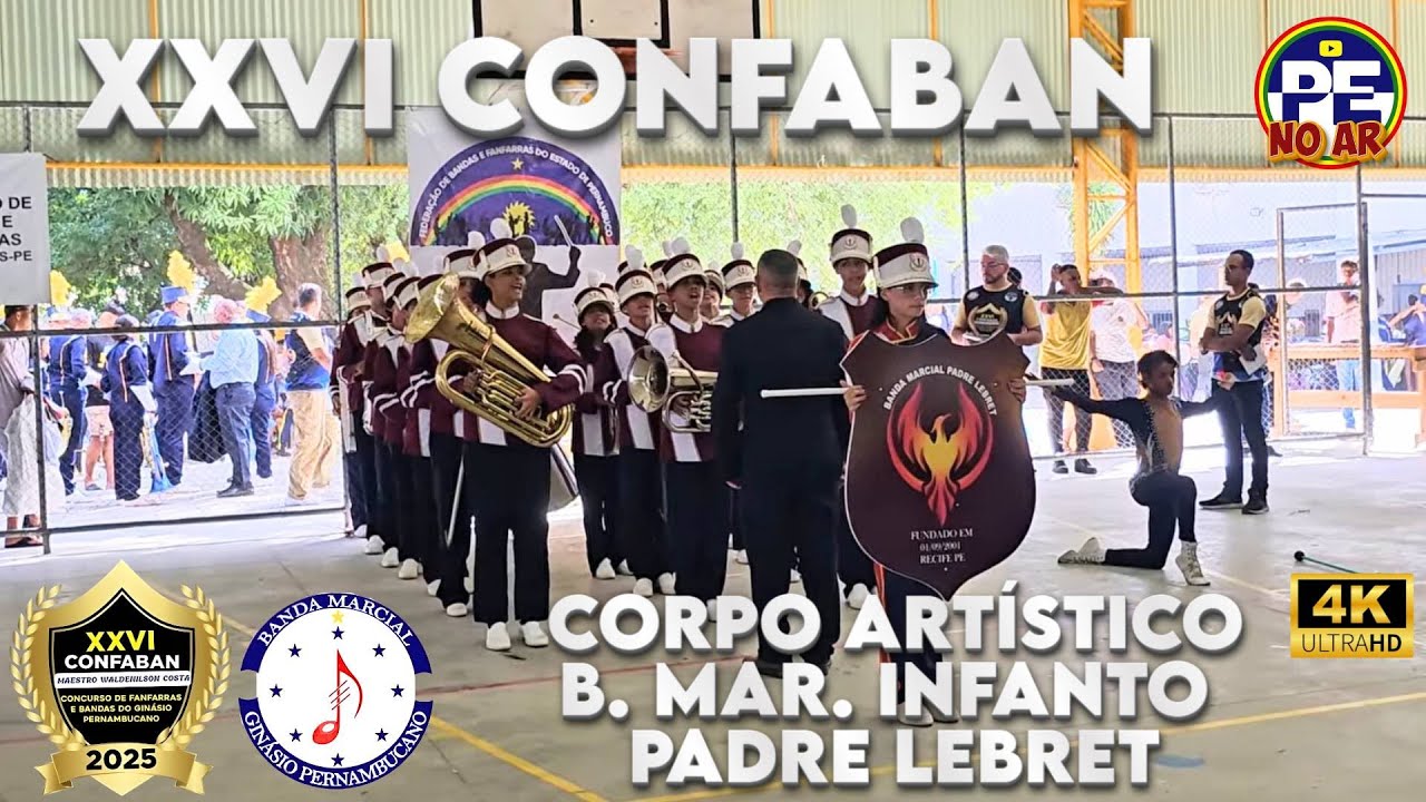 CONFABAN 2025 - BALIZADOR BANDA MAR. PADRE LEBRET NO CONCURSO DE FANFARRAS E BANDAS DO GP