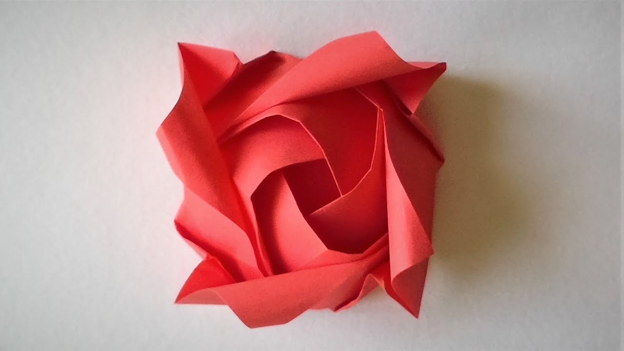 Comment faire une ROSE en ORIGAMI