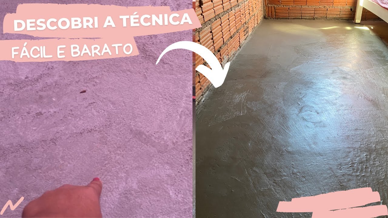 PISO DE CIMENTO QUEIMADO por fim acertei