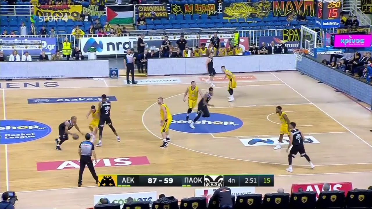 ΑΕΚ-ΠΑΟΚ 91-71 FULL GAME HD 2η Άγ. 13-10-2018