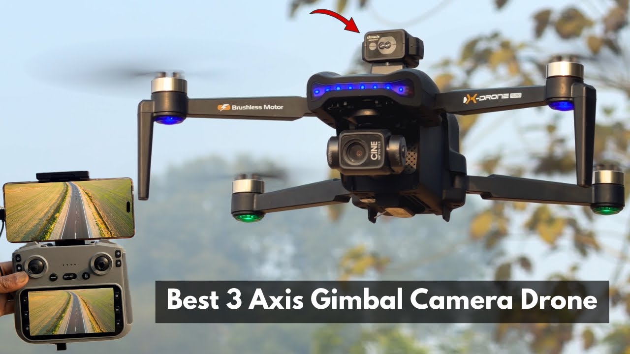 V06 GPS Camera Drone Review 🔥| 3-Axis Gimbal, Display Remote, Obstacle Avoidance | Unboxing & Review