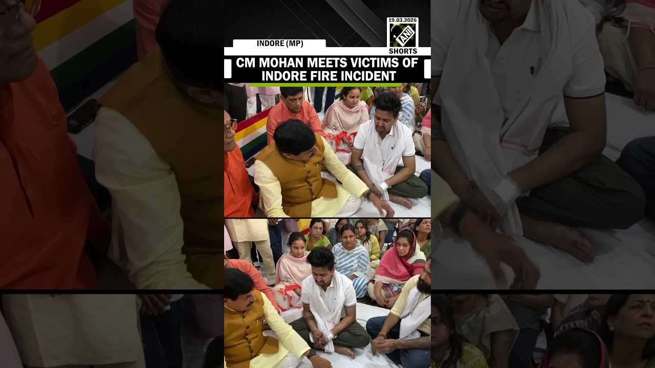 Madhya Pradesh CM Mohan Yadav meets victims of Indore fire incident