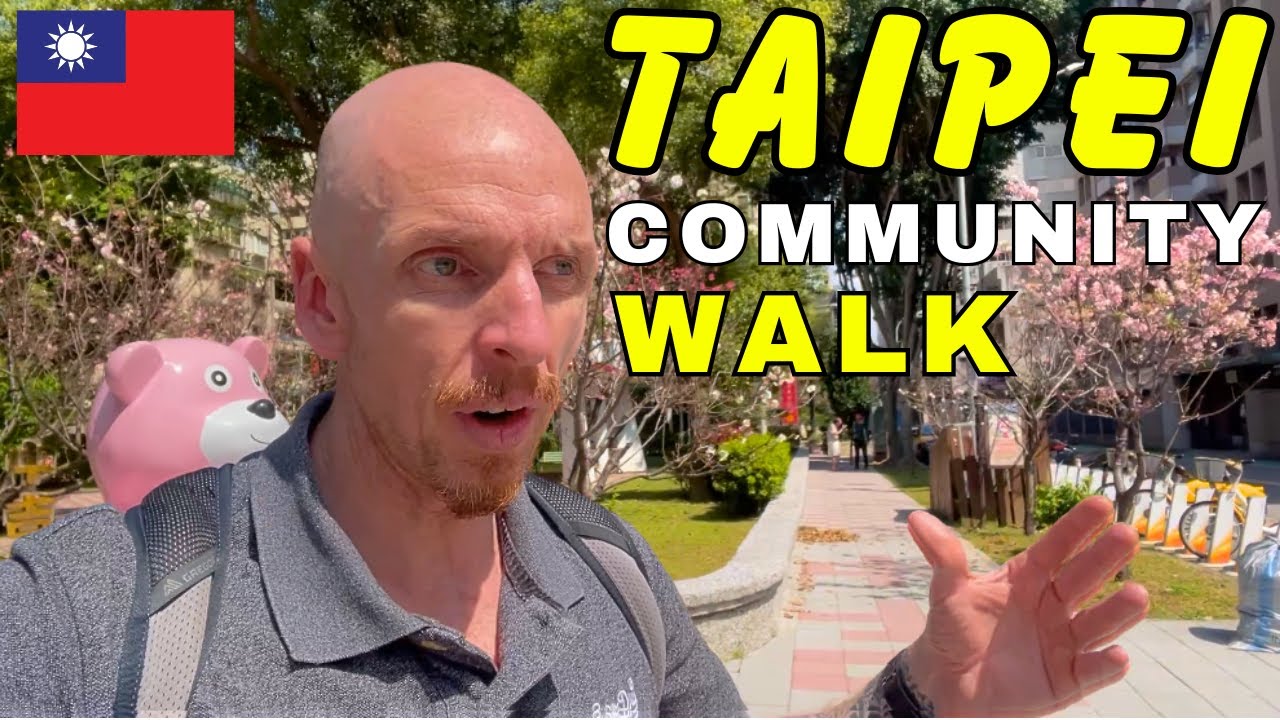 Taipei City walking tour around Xingtian, Zhongshan District in Taiwan