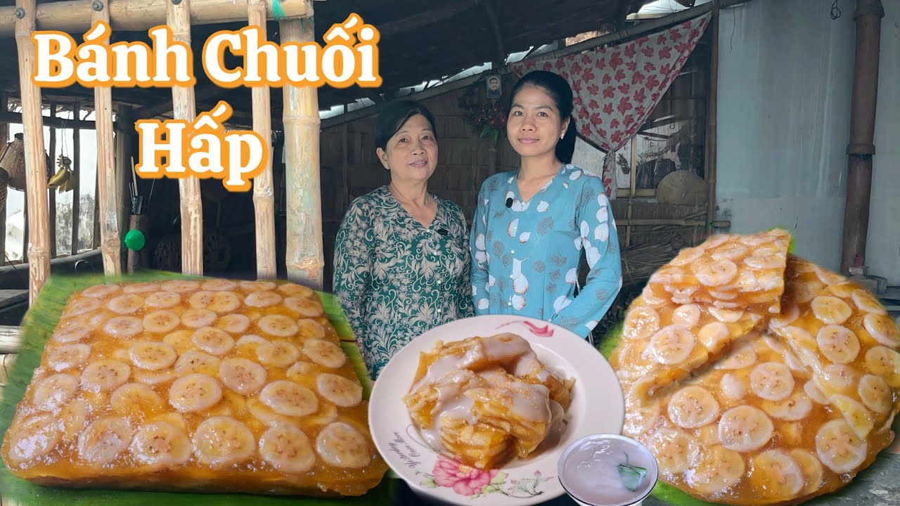 BÁNH CHUỐI HẤP chỉ với một loại bột mà bánh giòn dai ai cũng mê, để qua đêm vẫn mềm