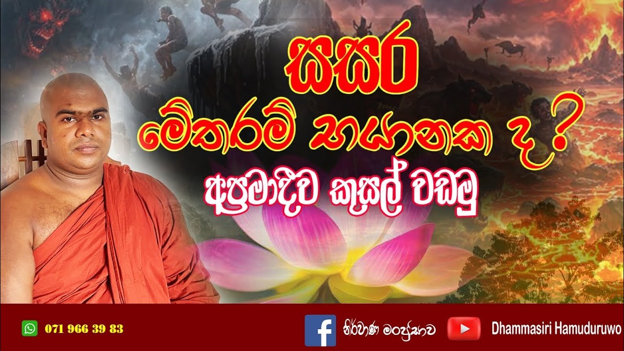 සසර මේ තරම් භායානක ද ?  අප්‍රමාදීව කුසල් වඩමු...