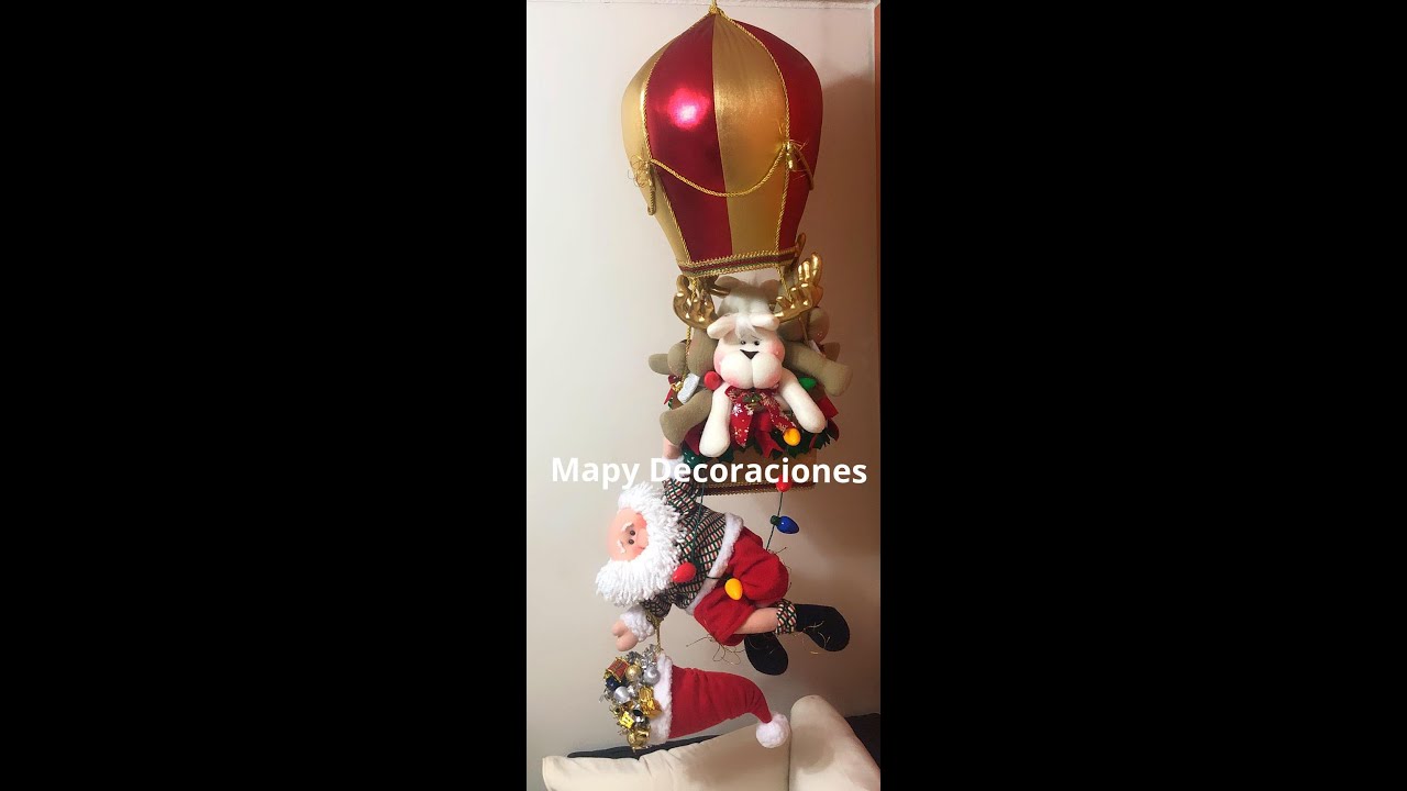COMO HACER UN GLOBO DE PAPA NOEL PASO A PASO | Mapy Decoraciones