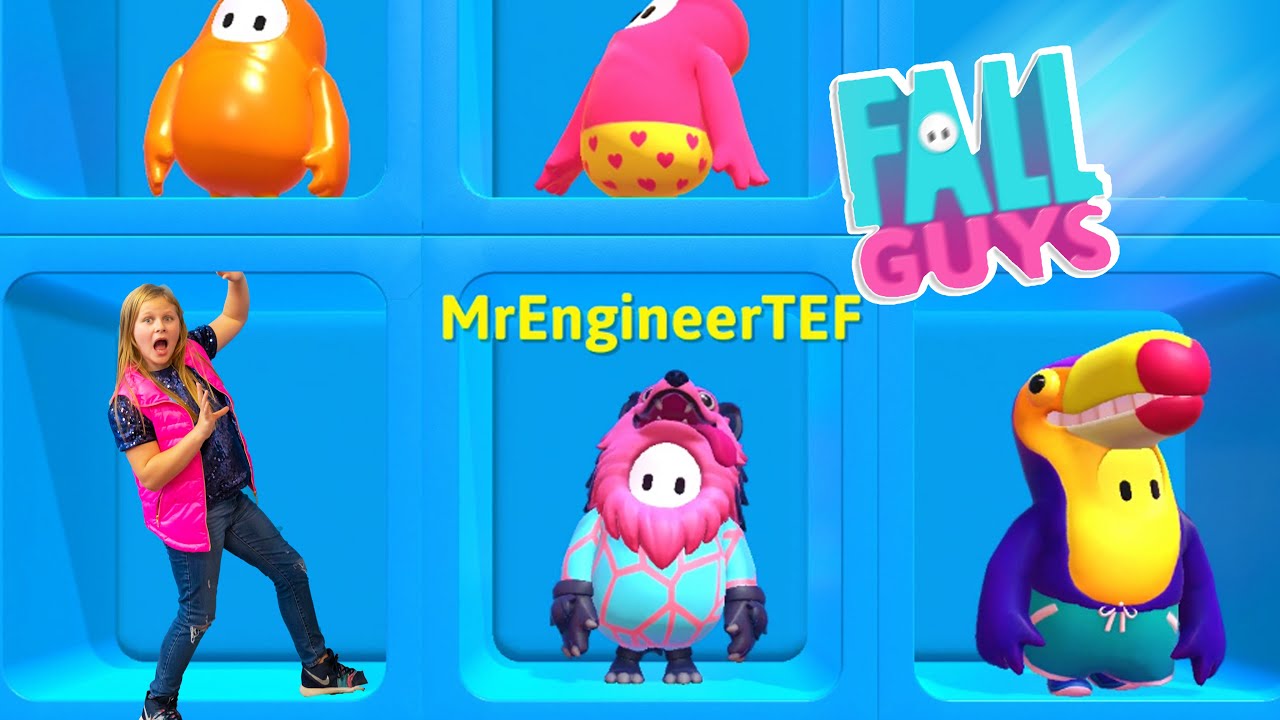 Assistant and Mr Engineer win a Crown on Fall Guys on PS4