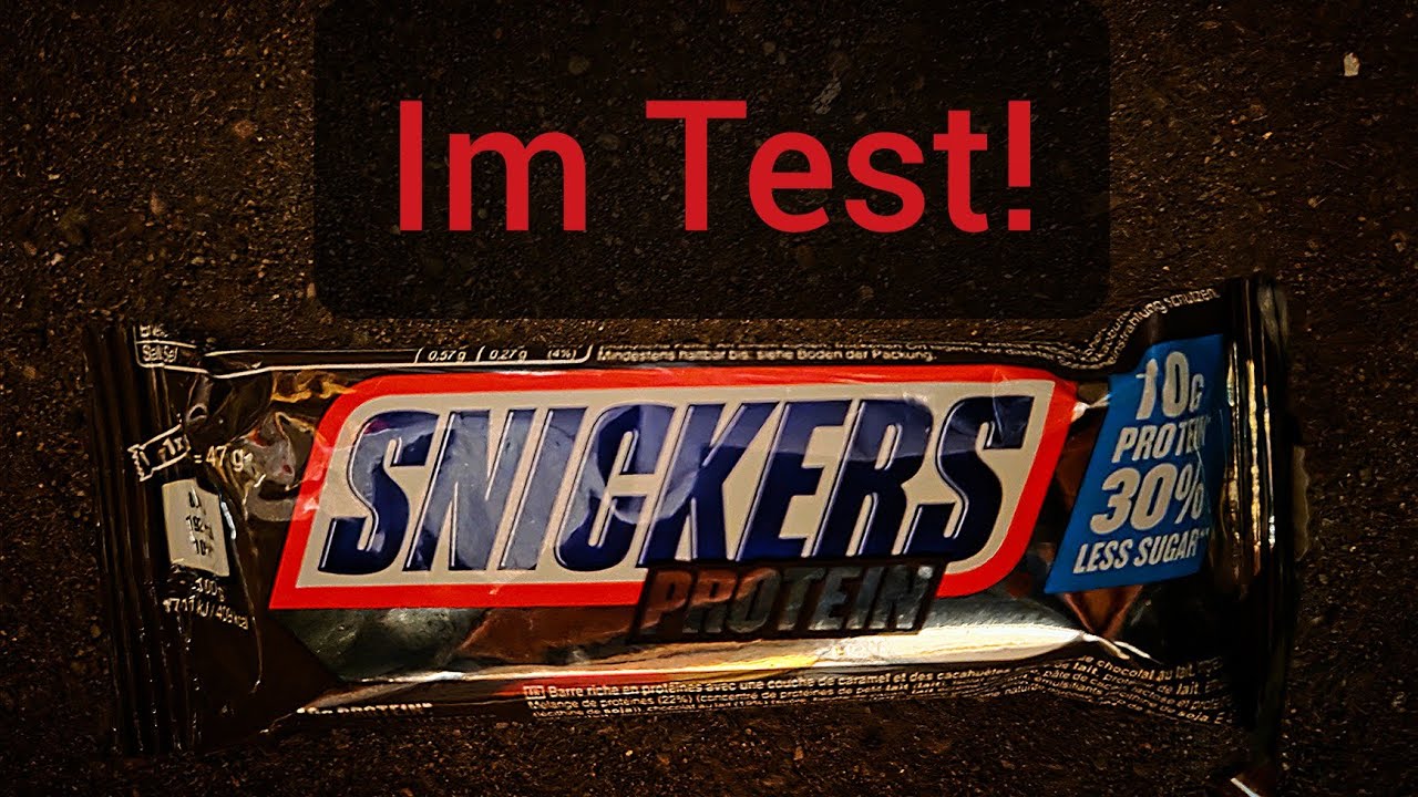 Ich teste: Snickers Protein Riegel.