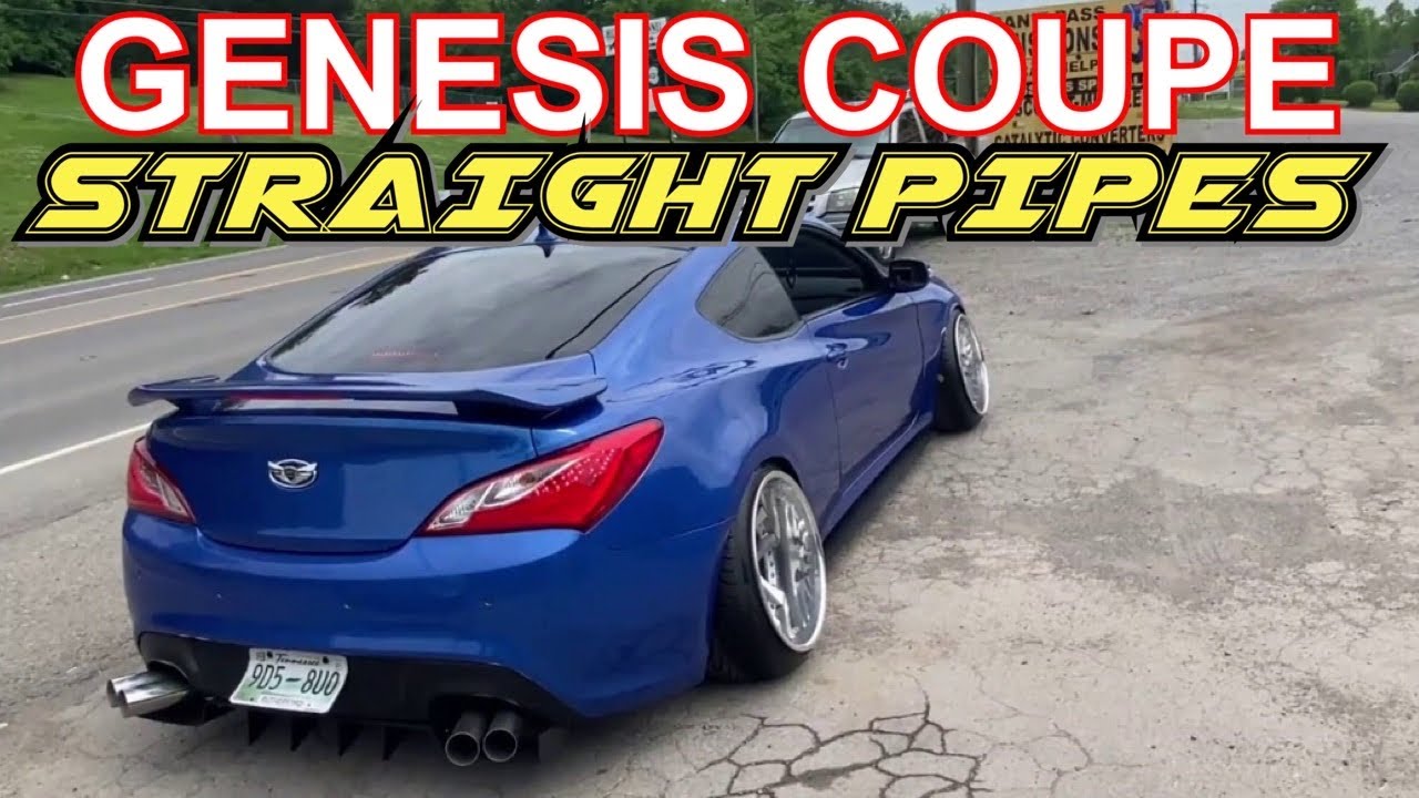 2010 Hyundai Genesis V6 TRUE DUAL EXHAUST w/ STRAIGHT PIPES!