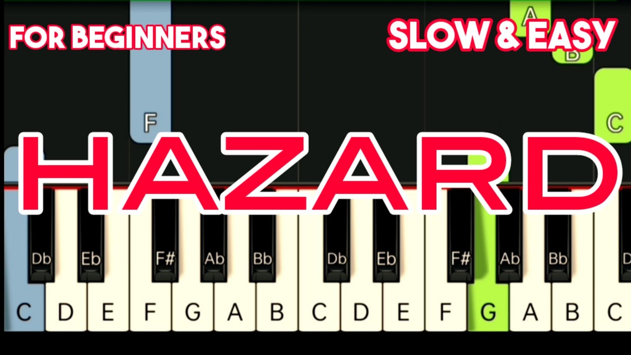 RICHARD MARX - HAZARD | SLOW & EASY PIANO TUTORIAL