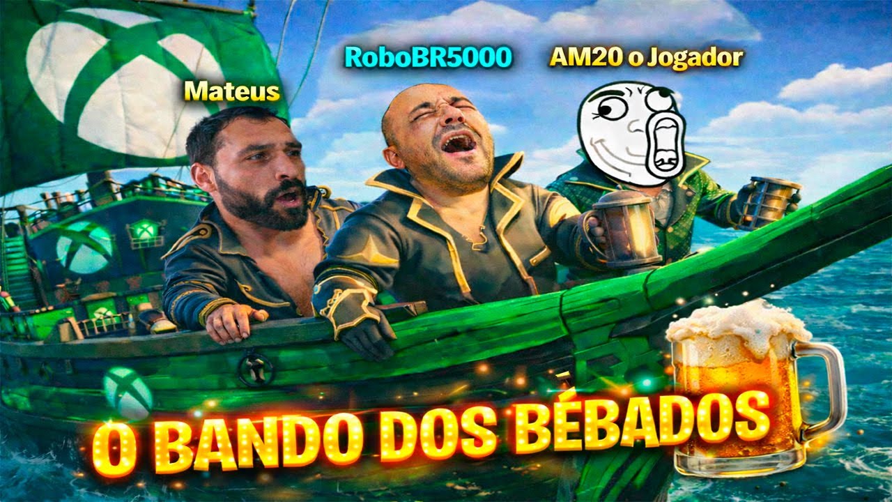 Tripulação dos bêbados, MEMES em alto mar!🌊🦜🏴‍☠️ | Sea of Thieves