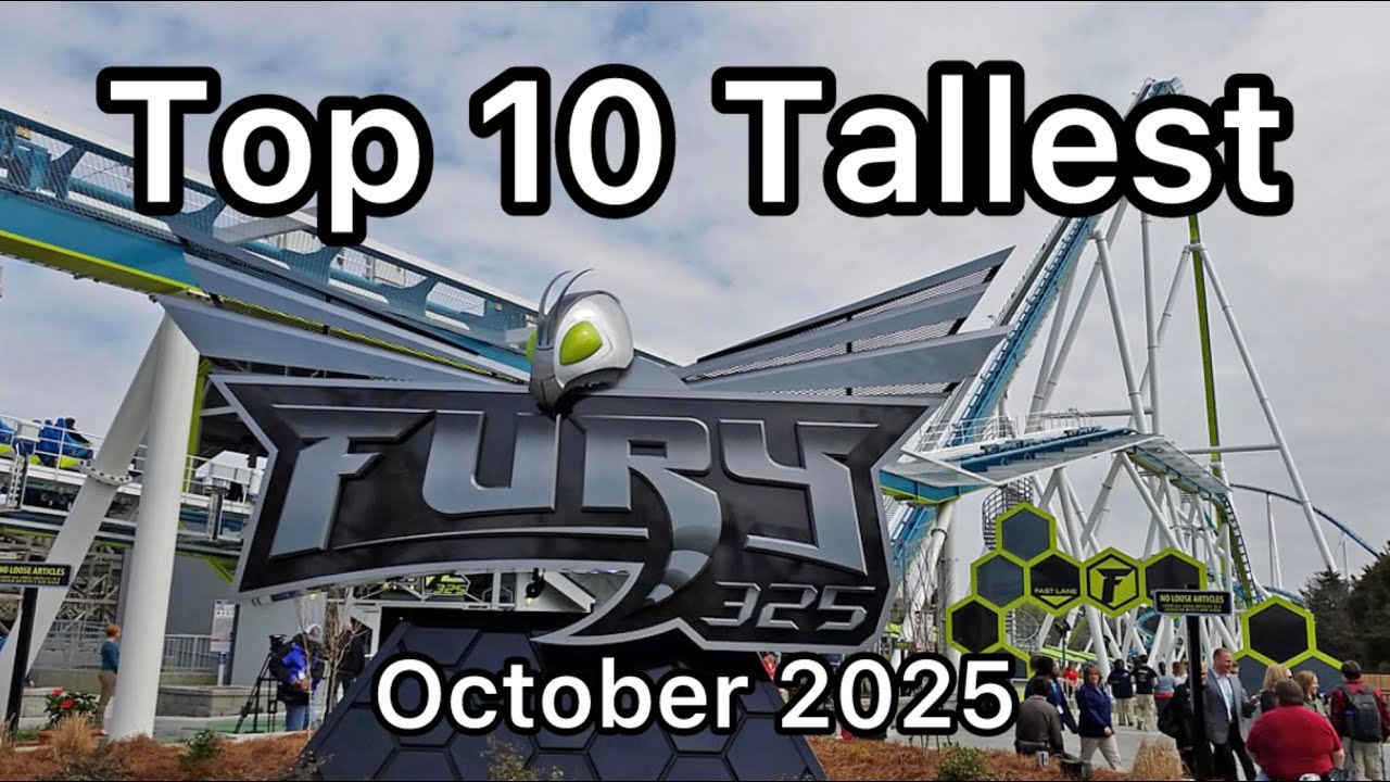 Top 10 TALLEST Rollercoasters In The WORLD | October 2025