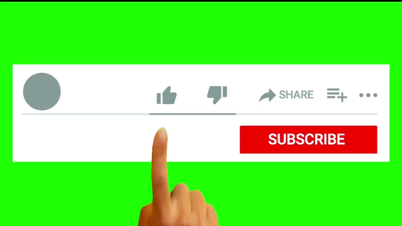 Green Screen Subscribe (Full Hd)