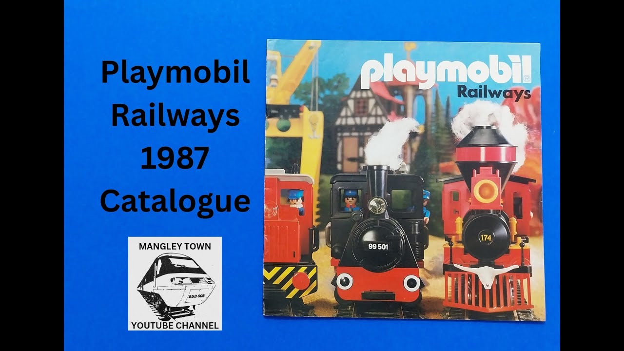 Playmobil railways 1987 model railways catalogue full look through from Mangley Town #ModelRailway