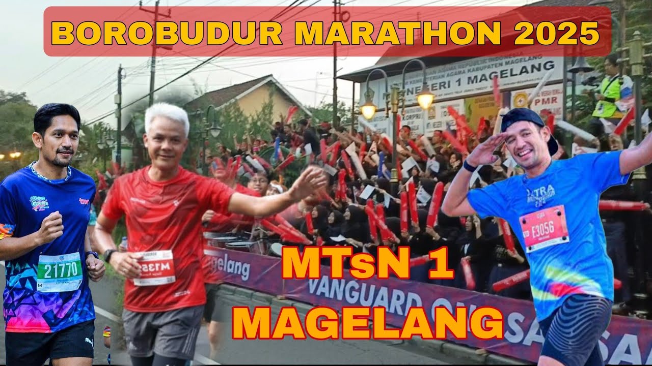 IBNU JAMIL❗TARA BUDIMAN ❗ PAK GANJAR ❗ IKUT MEMERIAHKAN BOROBUDUR MARATHON 2025 ✅AYAH SPORTERAN😄
